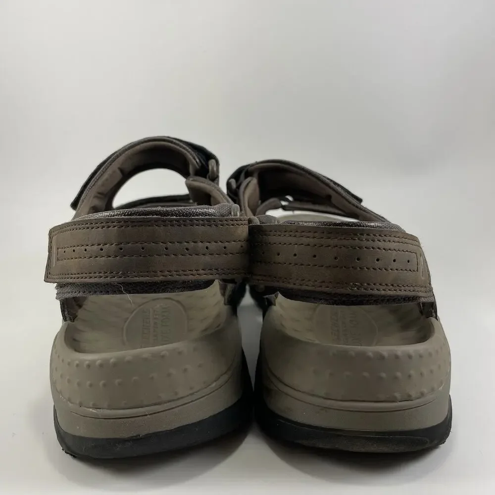 Skechers Tresmen Garo Sandals Mens Size 10 Brown Leather Active Hiking Strappy